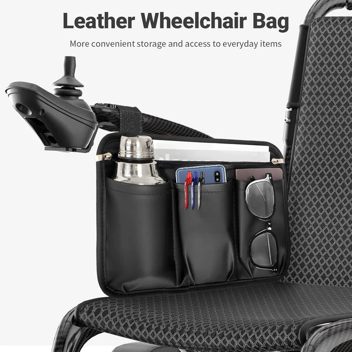 28 lbs Carbon Fiber Ultralight Foldable Electric Wheelchair – Dual Battery, 28-Mile Range, All-Terrain, Airline Approved