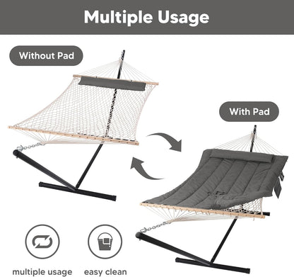 SUNCREAT Double Outdoor Hammock with Stand