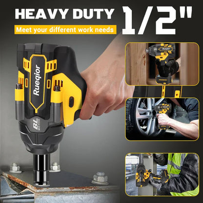 1/2-inch cordless impact wrench with 20V battery